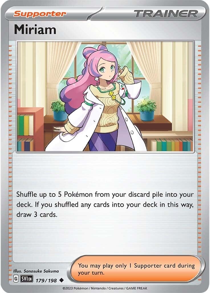 Miriam (179/198) [Scarlet & Violet: Base Set] Pokemon Single Pokémon  | Multizone: Comics And Games