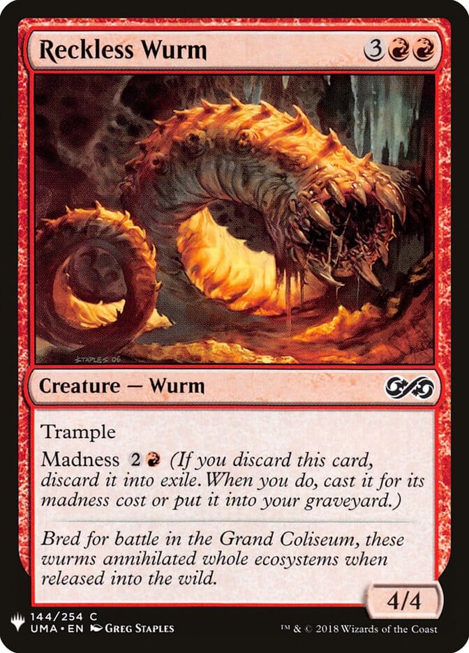 Reckless Wurm [Mystery Booster] MTG Single Magic: The Gathering  | Multizone: Comics And Games