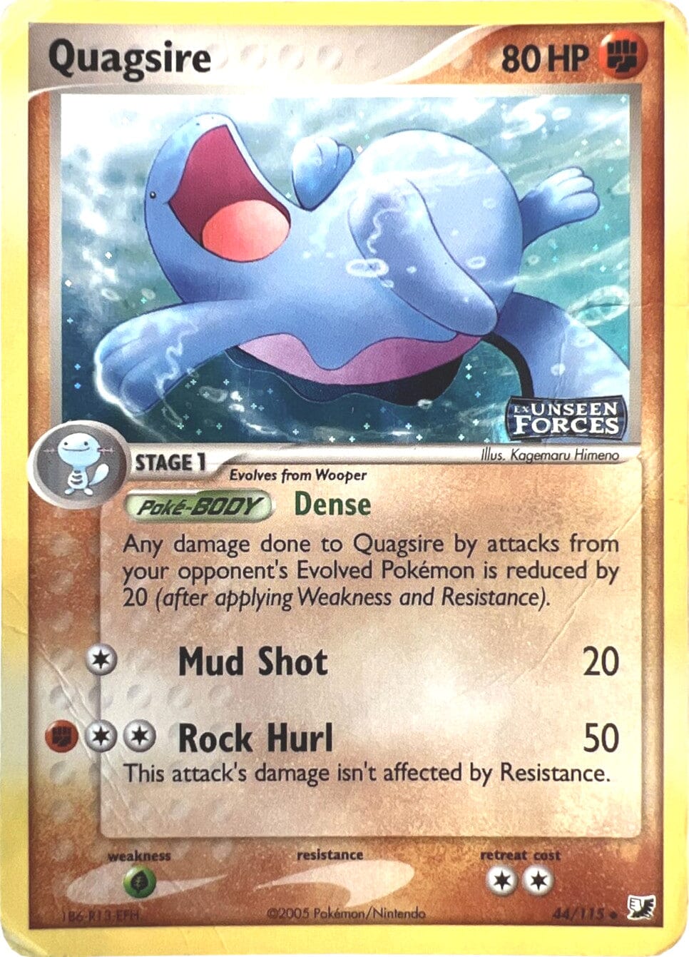 Quagsire (44/115) (Stamped) [EX: Unseen Forces] Pokemon Single Pokémon  | Multizone: Comics And Games