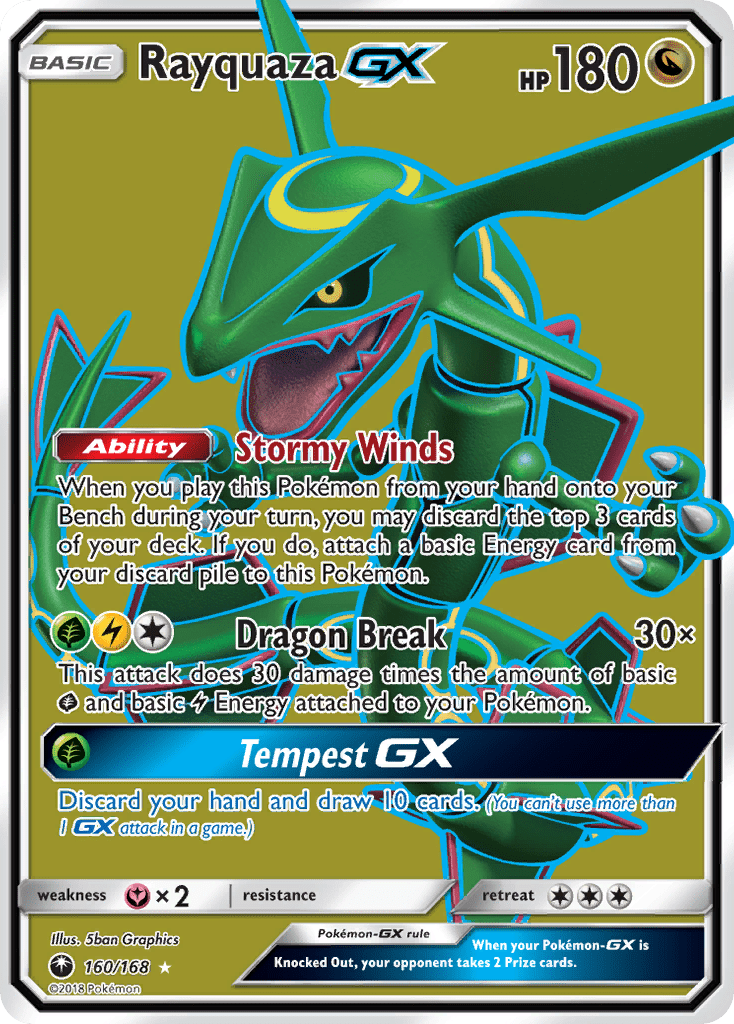 Rayquaza GX (160/168) [Sun & Moon: Celestial Storm] Pokemon Single Pokémon  | Multizone: Comics And Games