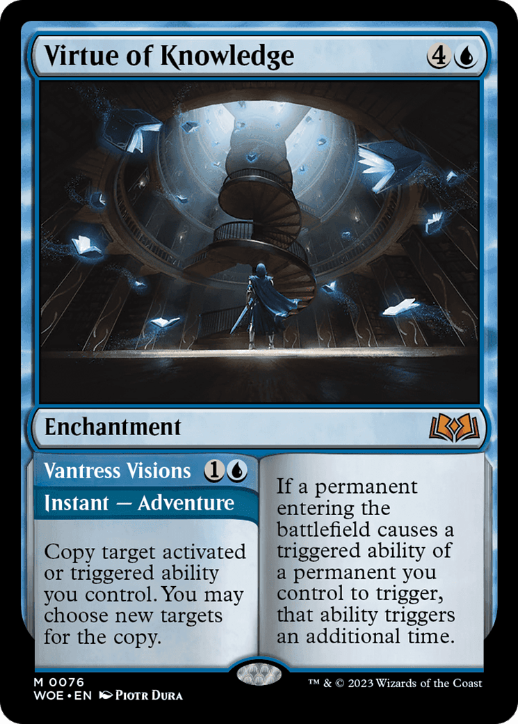 Virtue of Knowledge // Vantress Visions [Wilds of Eldraine] MTG Single Magic: The Gathering  | Multizone: Comics And Games