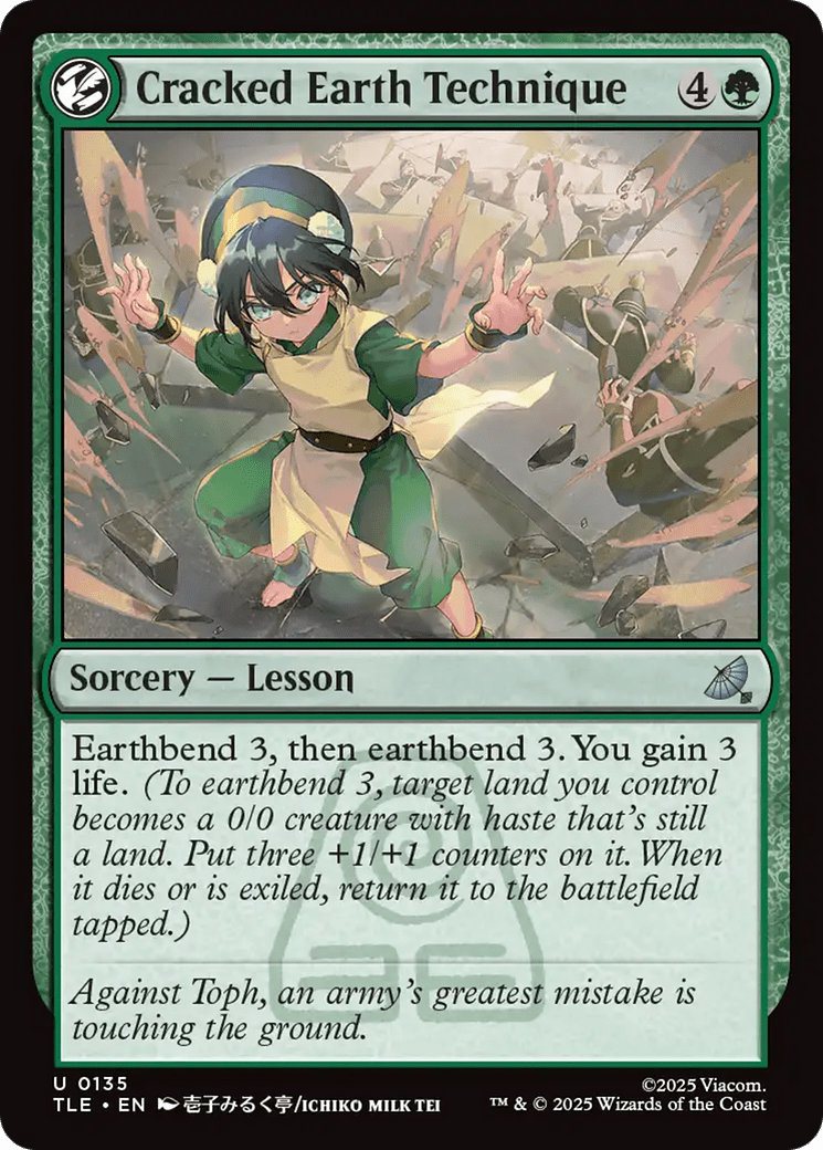 Cracked Earth Technique [Avatar: The Last Airbender: Eternal-Legal] MTG Single Magic: The Gathering  | Multizone: Comics And Games