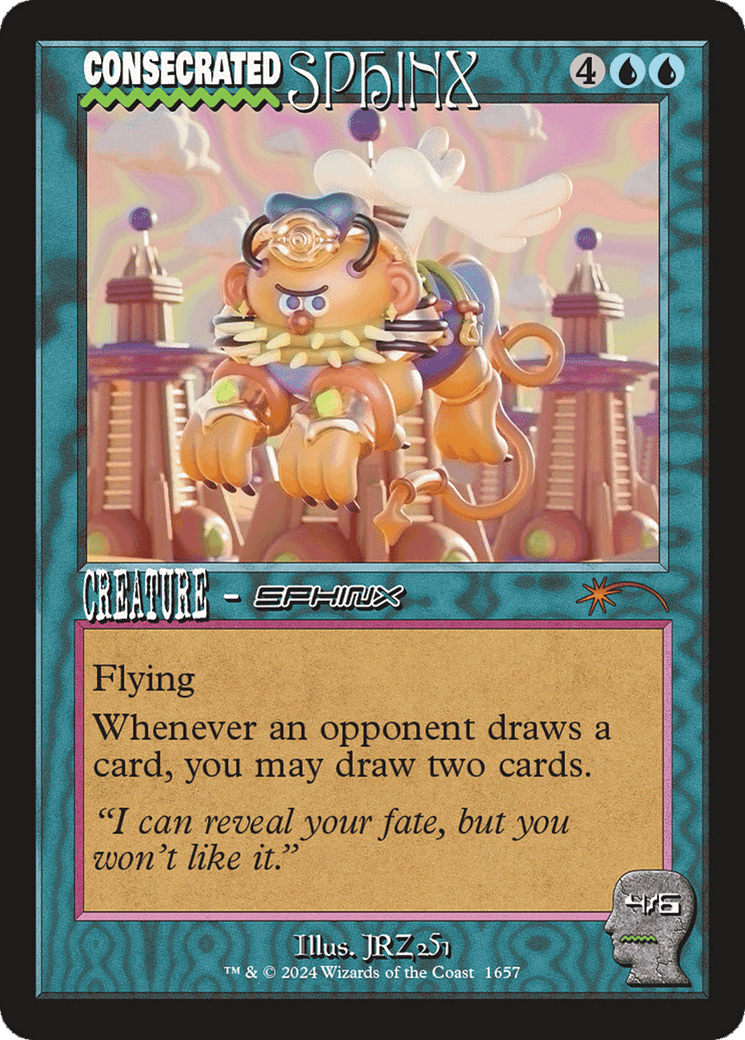 Consecrated Sphinx (1657) (Rainbow Foil) [Secret Lair Drop Series] MTG Single Magic: The Gathering  | Multizone: Comics And Games