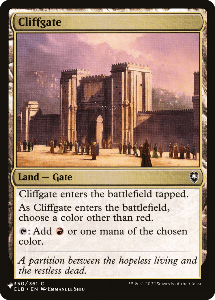 Cliffgate [The List] MTG Single Magic: The Gathering  | Multizone: Comics And Games