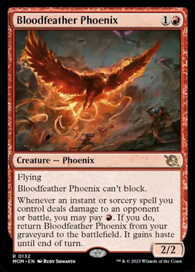 Bloodfeather Phoenix [March of the Machine] MTG Single Magic: The Gathering  | Multizone: Comics And Games