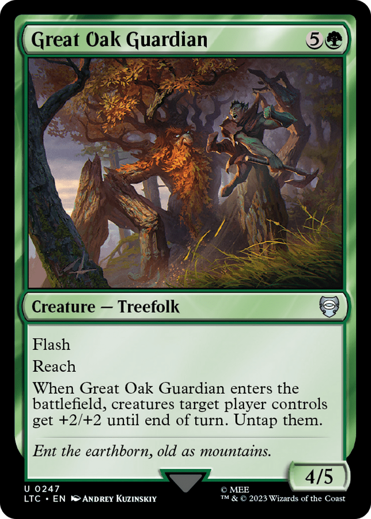 Great Oak Guardian [The Lord of the Rings: Tales of Middle-Earth Commander] MTG Single Magic: The Gathering  | Multizone: Comics And Games