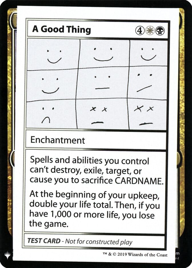 A Good Thing [Mystery Booster Playtest Cards] MTG Single Magic: The Gathering  | Multizone: Comics And Games