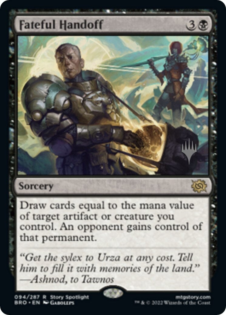 Fateful Handoff (Promo Pack) [The Brothers' War Promos] MTG Single Magic: The Gathering  | Multizone: Comics And Games