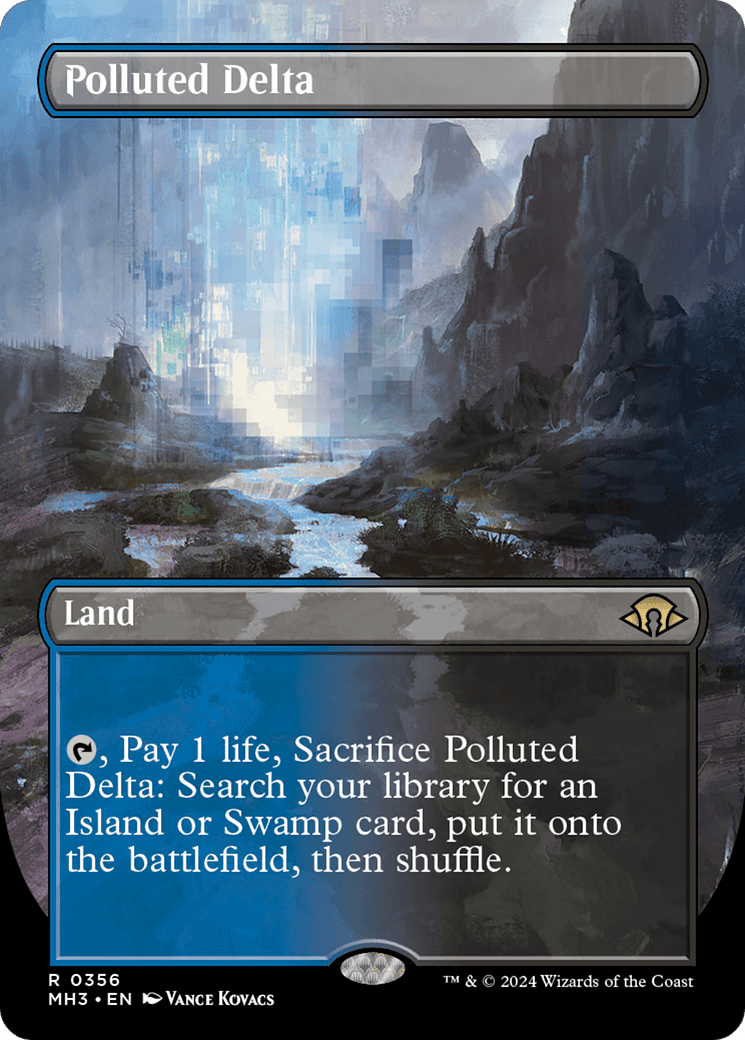 Polluted Delta (Borderless) [Modern Horizons 3] MTG Single Magic: The Gathering  | Multizone: Comics And Games