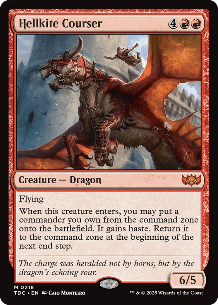 Hellkite Courser [Tarkir: Dragonstorm Commander] MTG Single Magic: The Gathering  | Multizone: Comics And Games