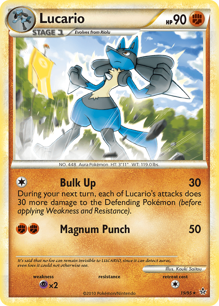 Lucario (19/95) [HeartGold & SoulSilver: Unleashed] Pokemon Single Pokémon  | Multizone: Comics And Games