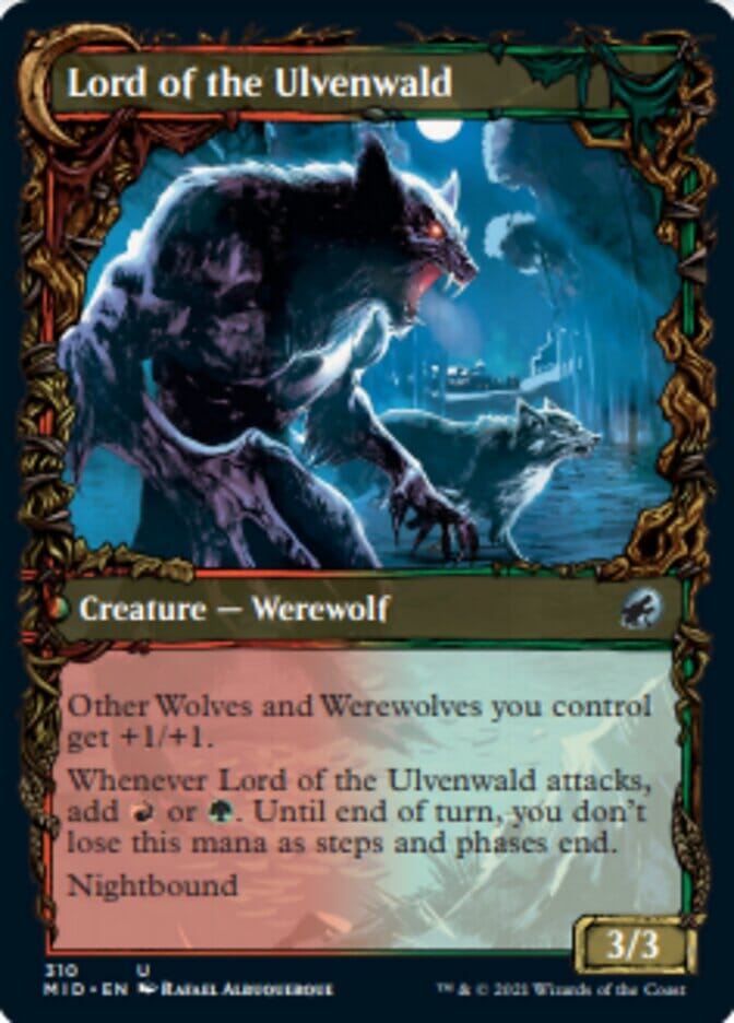 Kessig Naturalist // Lord of the Ulvenwald (Showcase Equinox) [Innistrad: Midnight Hunt] MTG Single Magic: The Gathering  | Multizone: Comics And Games