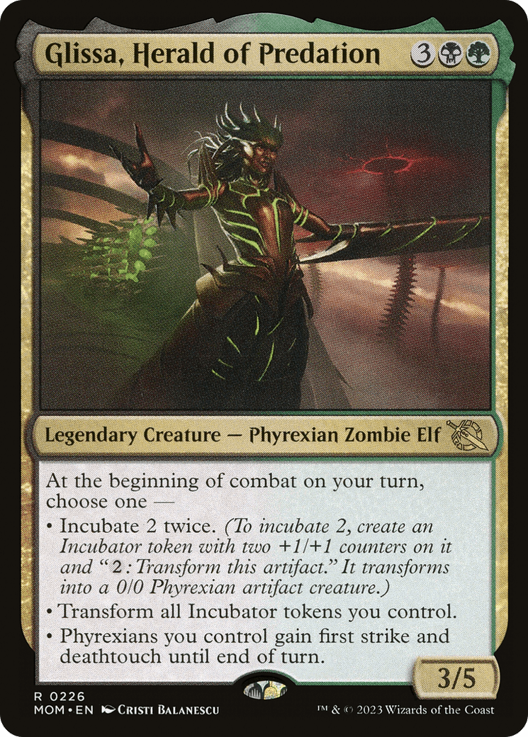 Glissa, Herald of Predation [March of the Machine] MTG Single Magic: The Gathering  | Multizone: Comics And Games