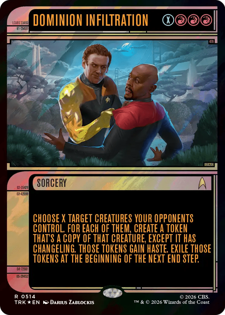 Dominion Infiltration (Showcase) (Surge Foil) [Star Trek] MTG Single Magic: The Gathering  | Multizone: Comics And Games