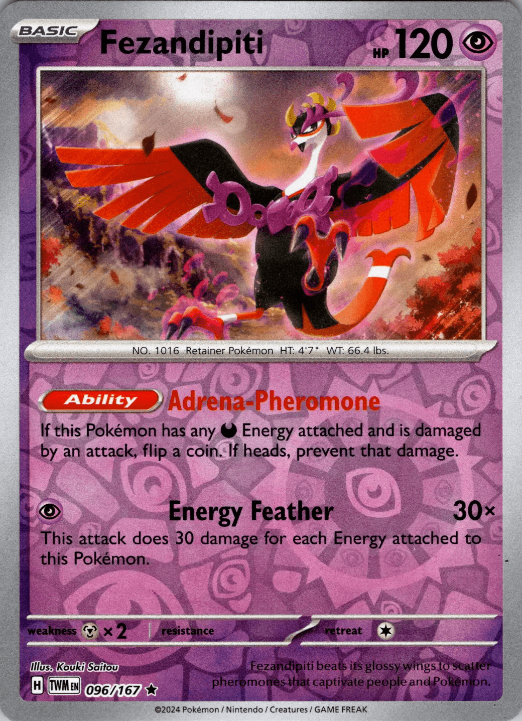 Fezandipiti (096/167) [Scarlet & Violet: Twilight Masquerade] Pokemon Single Pokémon  | Multizone: Comics And Games