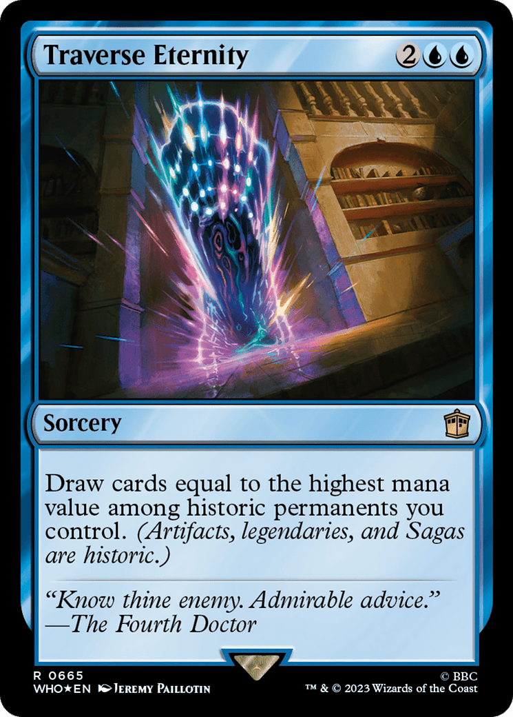 Traverse Eternity (Surge Foil) [Doctor Who] MTG Single Magic: The Gathering  | Multizone: Comics And Games