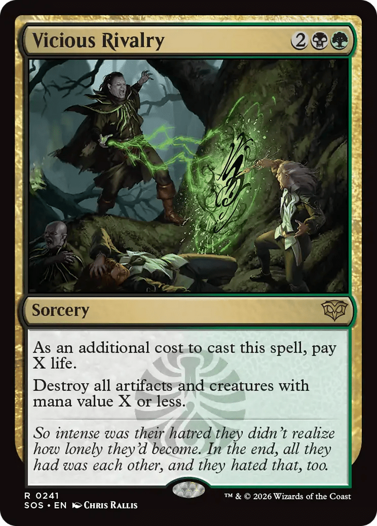 Vicious Rivalry [Secrets of Strixhaven] MTG Single Magic: The Gathering  | Multizone: Comics And Games