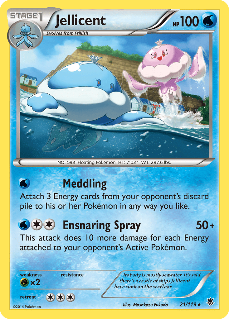Jellicent (21/119) [XY: Phantom Forces] Pokemon Single Pokémon  | Multizone: Comics And Games