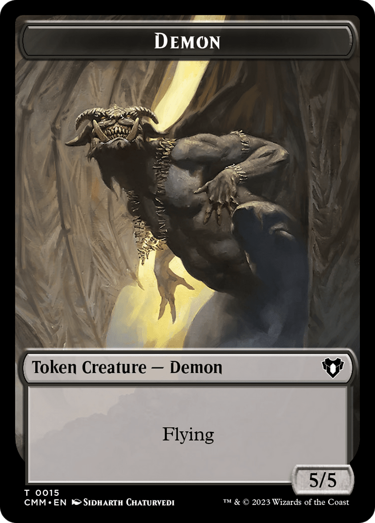 Demon Token [Commander Masters Tokens] MTG Single Magic: The Gathering  | Multizone: Comics And Games