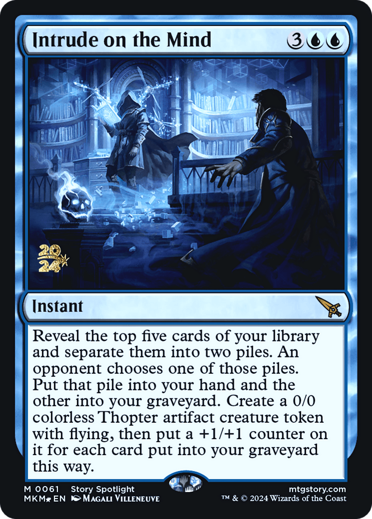 Intrude on the Mind [Murders at Karlov Manor Prerelease Promos] MTG Single Magic: The Gathering  | Multizone: Comics And Games