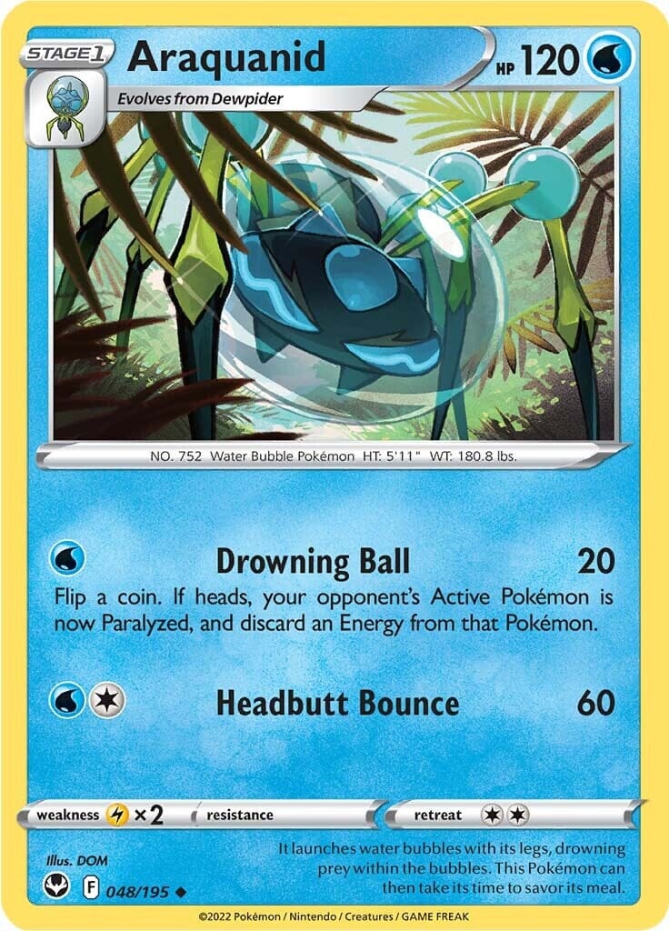 Araquanid (048/195) [Sword & Shield: Silver Tempest] Pokemon Single Pokémon  | Multizone: Comics And Games