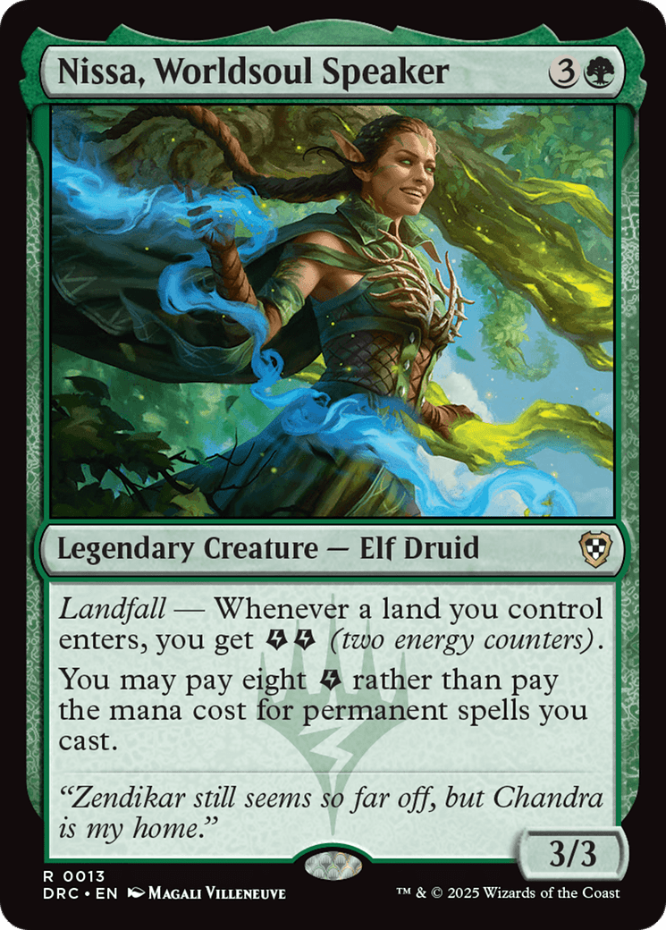 Nissa, Worldsoul Speaker [Aetherdrift Commander] MTG Single Magic: The Gathering  | Multizone: Comics And Games