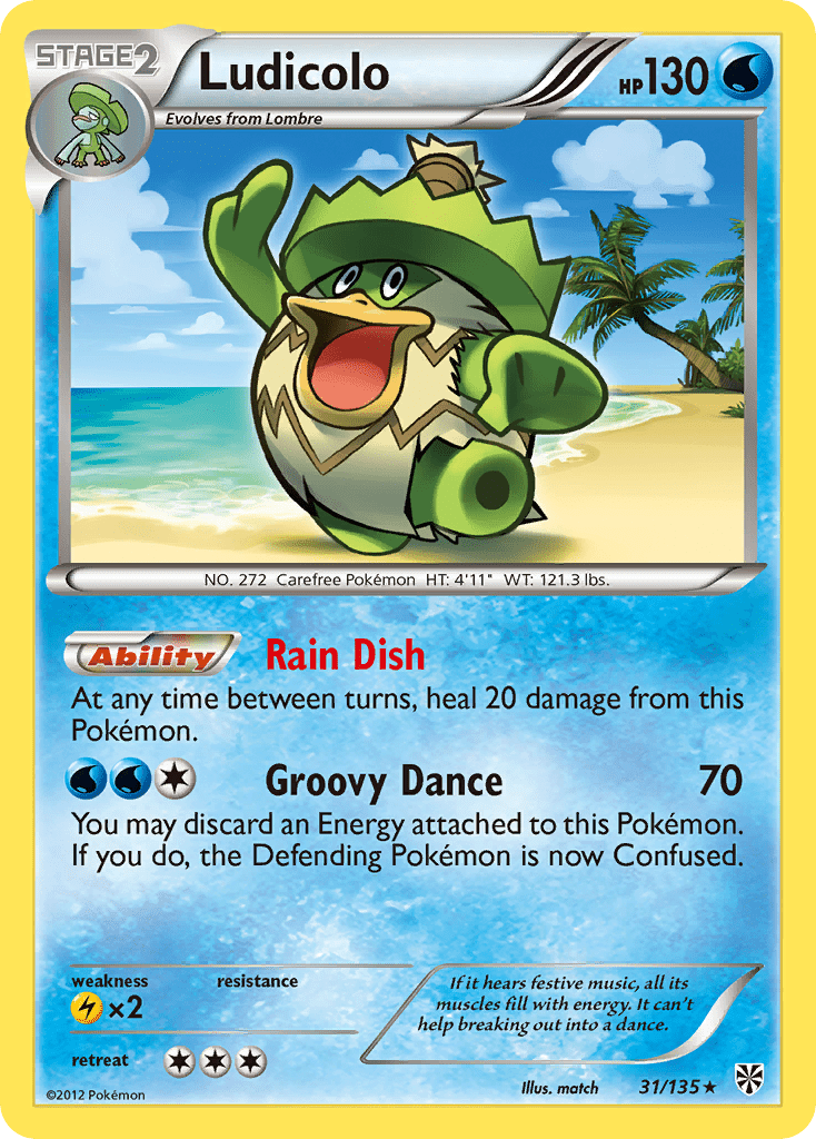 Ludicolo (31/135) [Black & White: Plasma Storm] Pokemon Single Pokémon  | Multizone: Comics And Games
