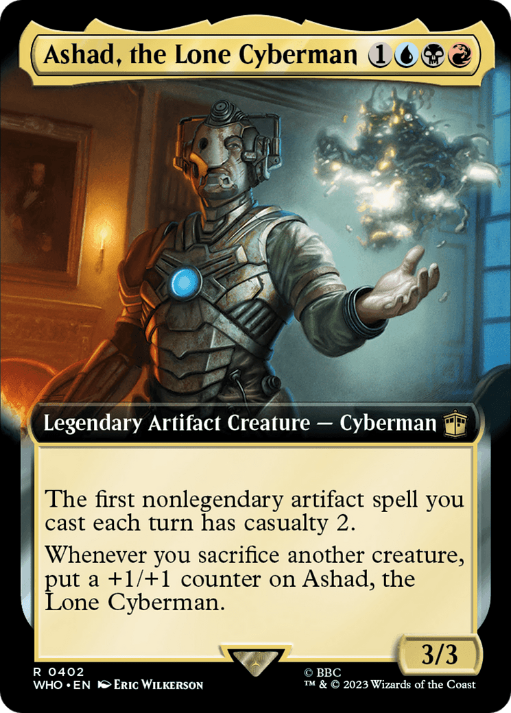 Ashad, the Lone Cyberman (Extended Art) [Doctor Who] MTG Single Magic: The Gathering  | Multizone: Comics And Games