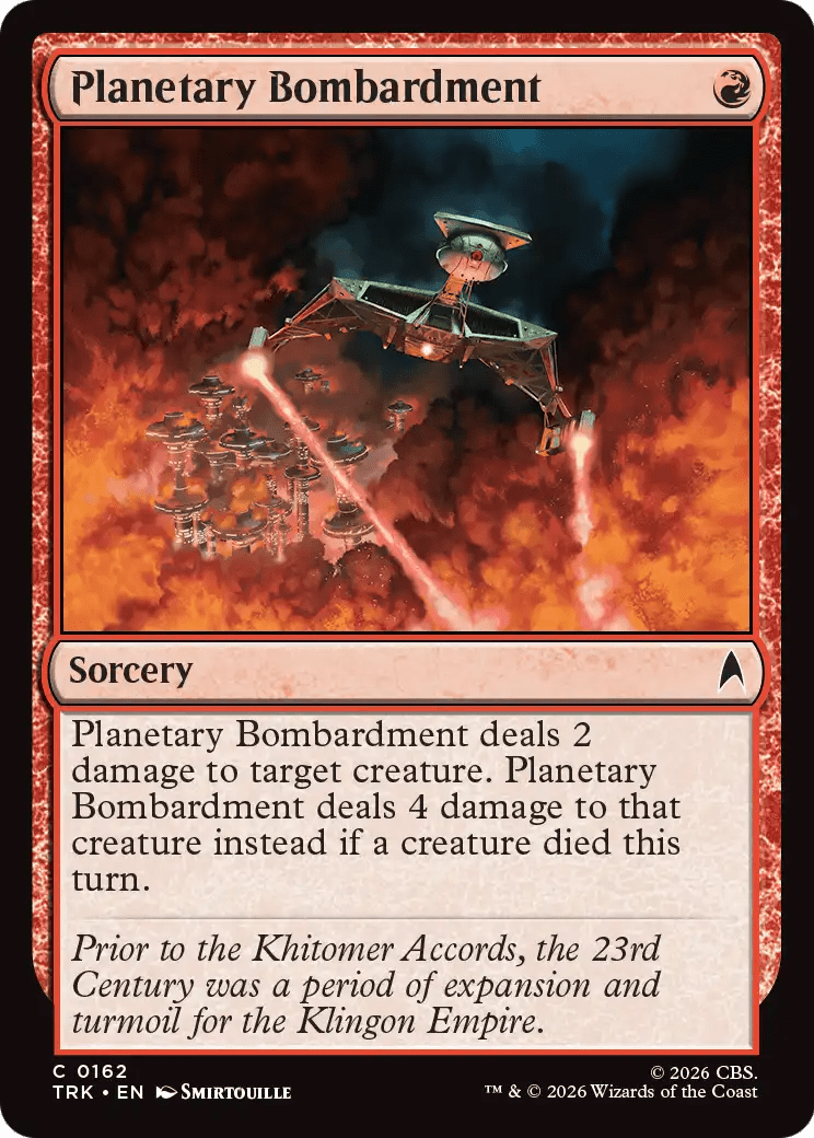 Planetary Bombardment [Star Trek] MTG Single Magic: The Gathering  | Multizone: Comics And Games