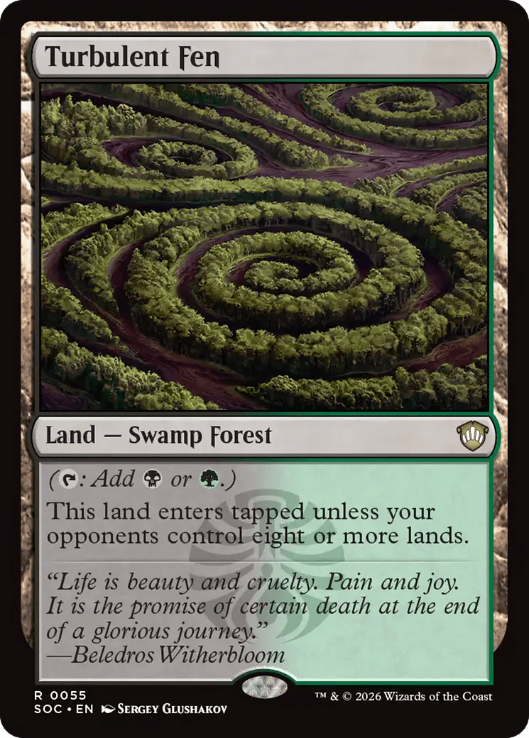 Turbulent Fen [Secrets of Strixhaven Commander] MTG Single Magic: The Gathering  | Multizone: Comics And Games