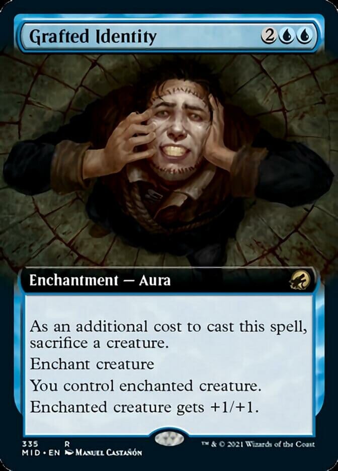 Grafted Identity (Extended Art) [Innistrad: Midnight Hunt] MTG Single Magic: The Gathering  | Multizone: Comics And Games
