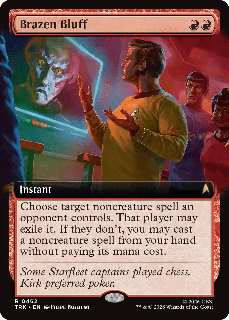 Brazen Bluff (Extended Art) [Star Trek] MTG Single Magic: The Gathering  | Multizone: Comics And Games