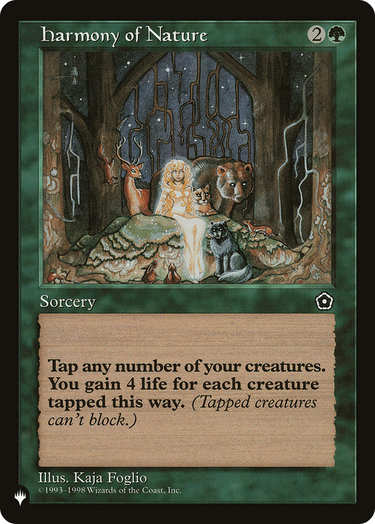 Harmony of Nature [The List] MTG Single Magic: The Gathering  | Multizone: Comics And Games