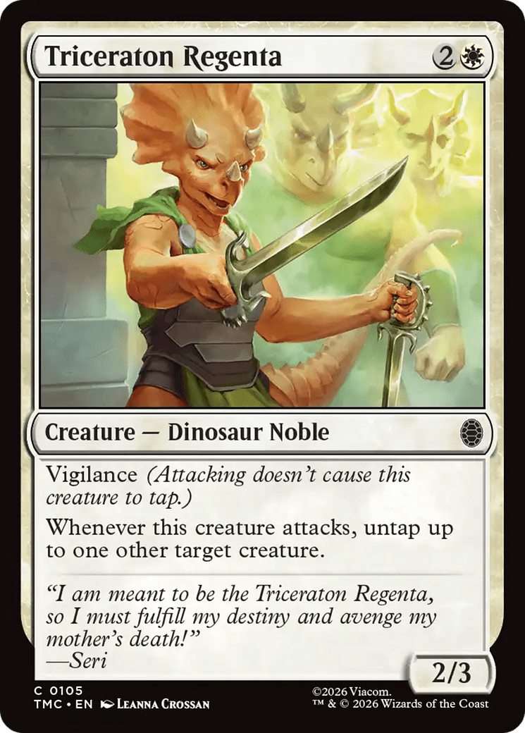 Triceraton Regenta [Teenage Mutant Ninja Turtles Commander] MTG Single Magic: The Gathering  | Multizone: Comics And Games