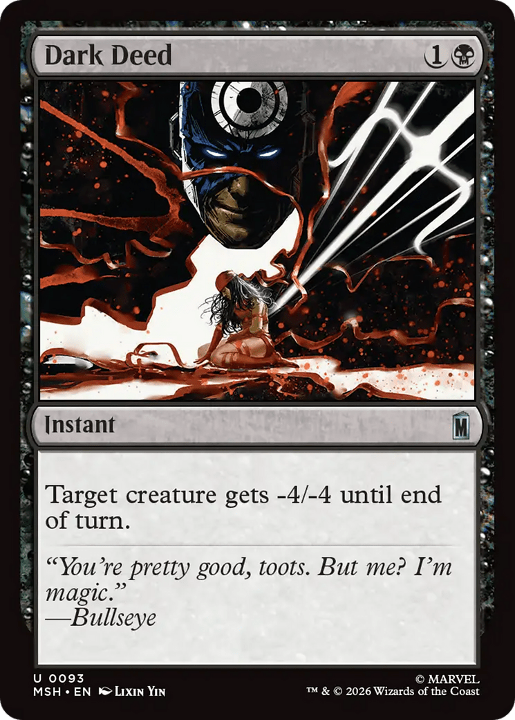 Dark Deed [Marvel Super Heroes] MTG Single Magic: The Gathering  | Multizone: Comics And Games