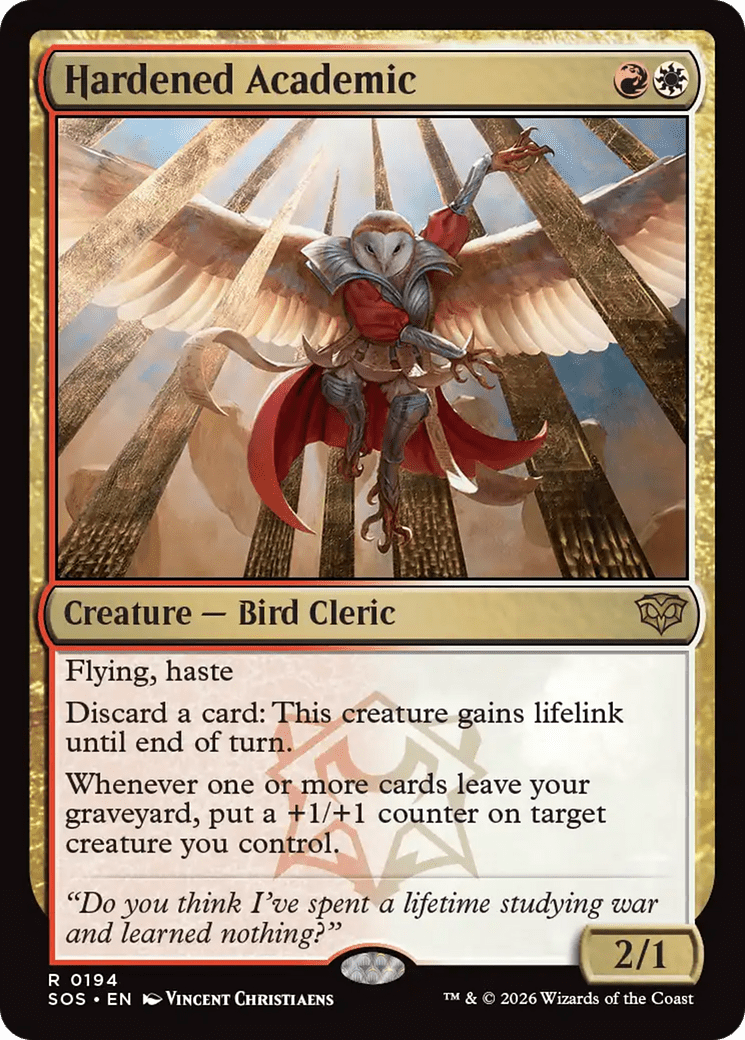 Hardened Academic [Secrets of Strixhaven] MTG Single Magic: The Gathering  | Multizone: Comics And Games