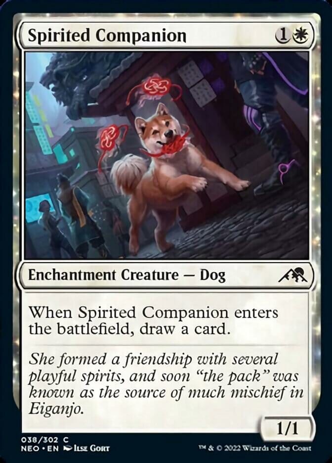 Spirited Companion [Kamigawa: Neon Dynasty] MTG Single Magic: The Gathering  | Multizone: Comics And Games