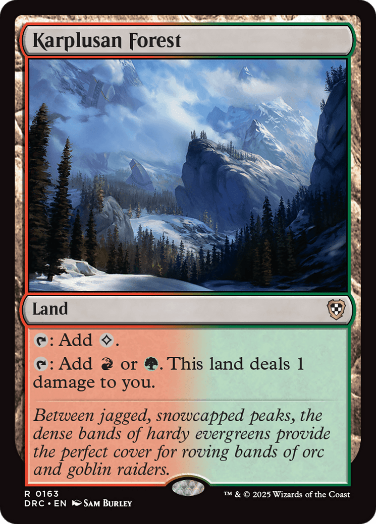Karplusan Forest [Aetherdrift Commander] MTG Single Magic: The Gathering  | Multizone: Comics And Games