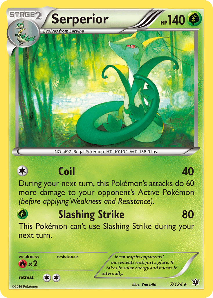 Serperior (7/124) [XY: Fates Collide] Pokemon Single Pokémon  | Multizone: Comics And Games