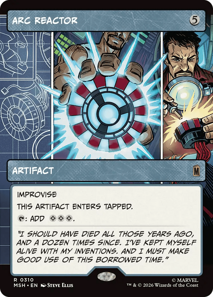 Arc Reactor (Borderless) [Marvel Super Heroes] MTG Single Magic: The Gathering  | Multizone: Comics And Games