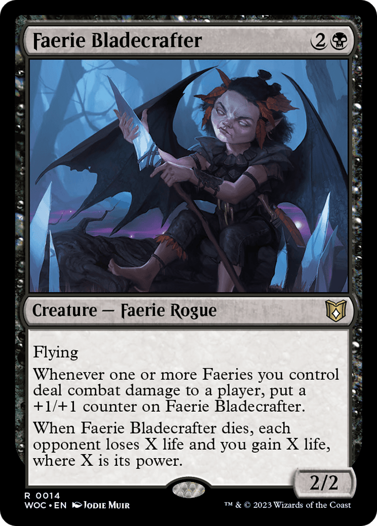 Faerie Bladecrafter [Wilds of Eldraine Commander] MTG Single Magic: The Gathering  | Multizone: Comics And Games