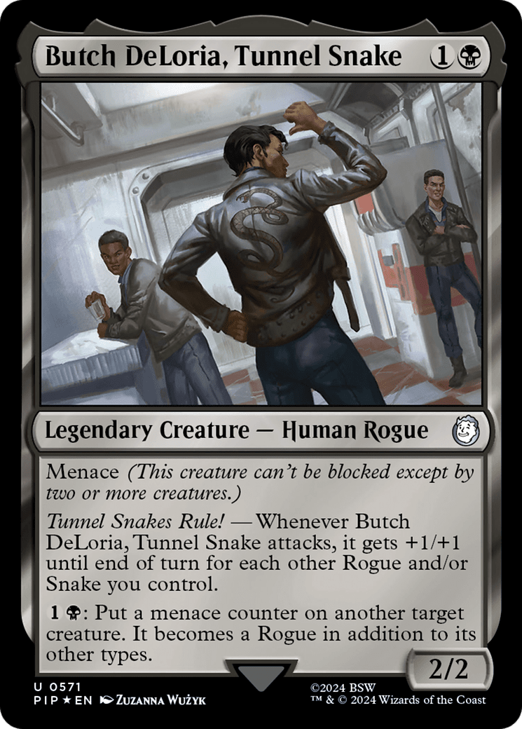 Butch DeLoria, Tunnel Snake (Surge Foil) [Fallout] MTG Single Magic: The Gathering  | Multizone: Comics And Games
