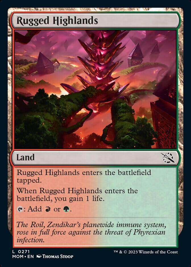 Rugged Highlands [March of the Machine] MTG Single Magic: The Gathering  | Multizone: Comics And Games