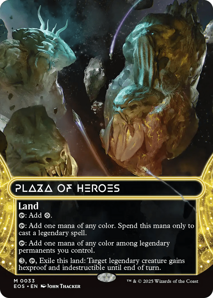 Plaza of Heroes (0033) (Borderless) [Edge of Eternities: Stellar Sights] MTG Single Magic: The Gathering  | Multizone: Comics And Games