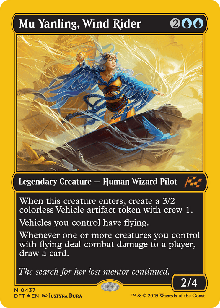 Mu Yanling, Wind Rider (First-Place Foil) [Aetherdrift] MTG Single Magic: The Gathering  | Multizone: Comics And Games