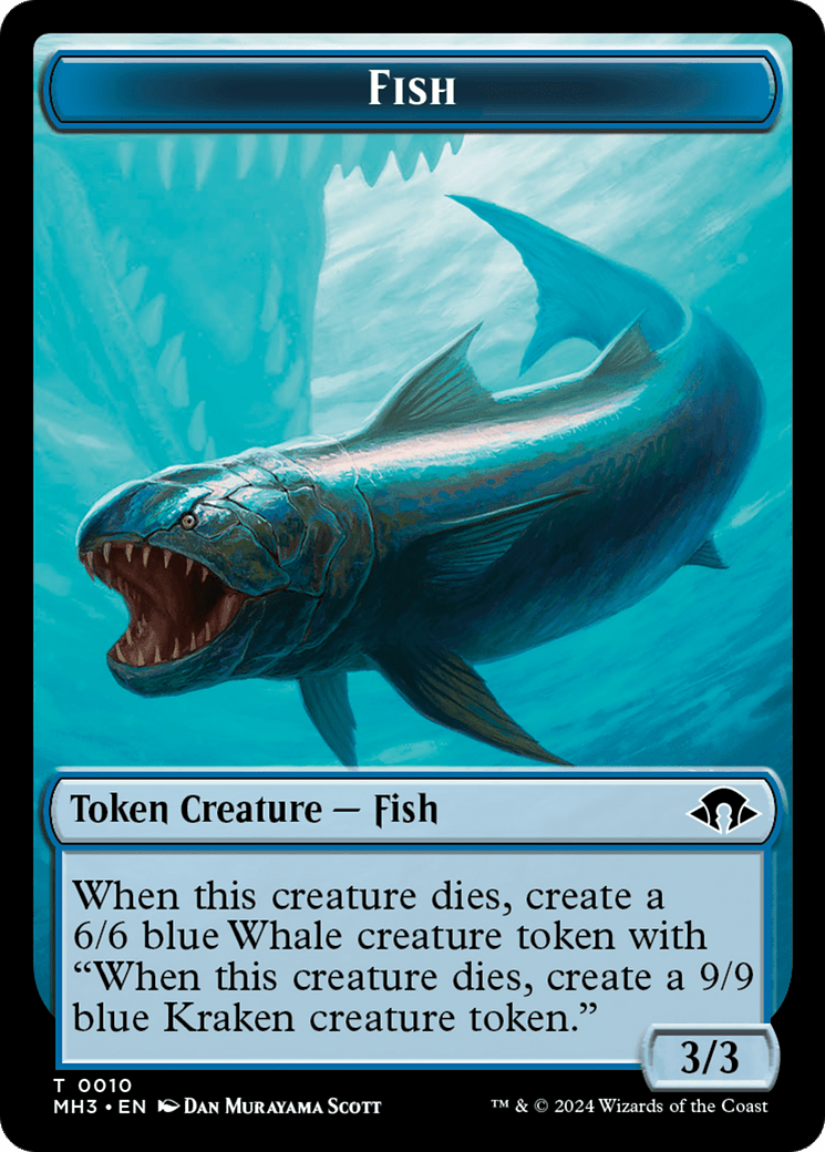 Servo // Fish Double-Sided Token [Modern Horizons 3 Tokens] MTG Single Magic: The Gathering  | Multizone: Comics And Games