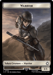 Radiation // Warrior Double-Sided Token [Fallout Tokens] MTG Single Magic: The Gathering  | Multizone: Comics And Games
