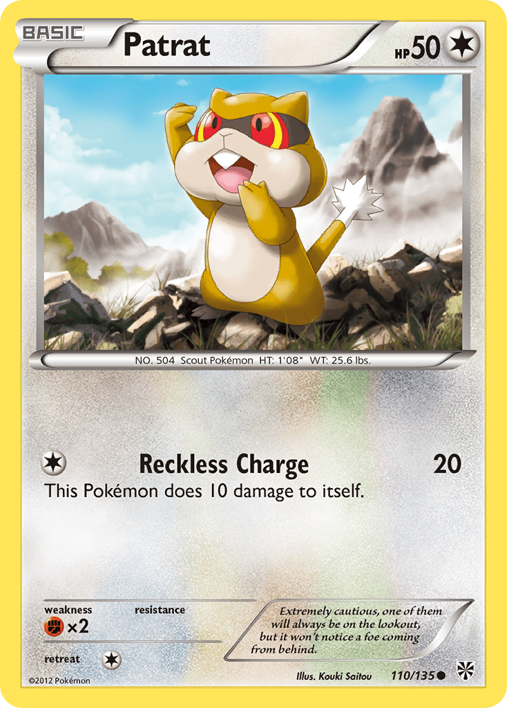 Patrat (110/135) [Black & White: Plasma Storm] Pokemon Single Pokémon  | Multizone: Comics And Games