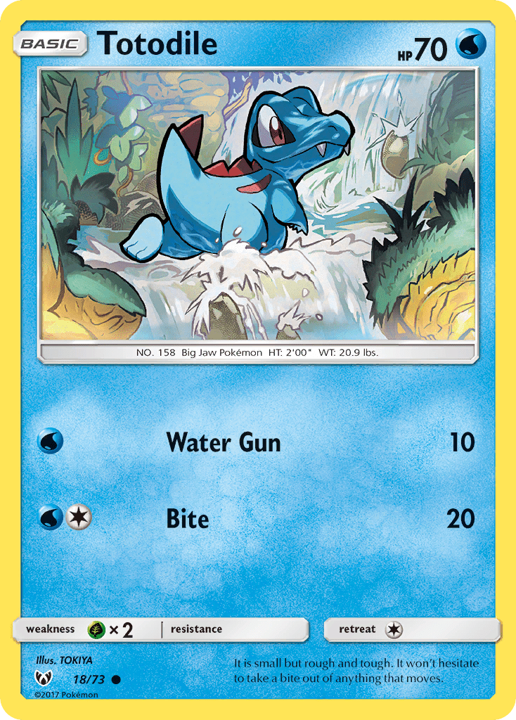 Totodile (18/73) [Sun & Moon: Shining Legends] Pokemon Single Pokémon  | Multizone: Comics And Games