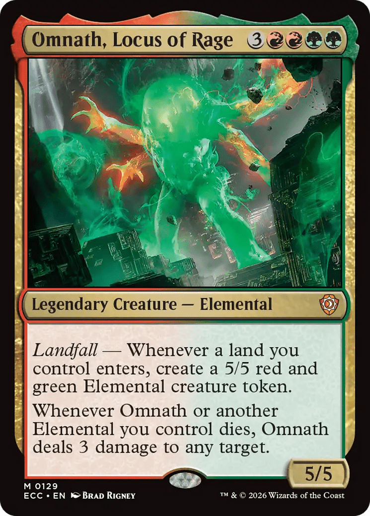 Omnath, Locus of Rage [Lorwyn Eclipsed Commander] MTG Single Magic: The Gathering  | Multizone: Comics And Games